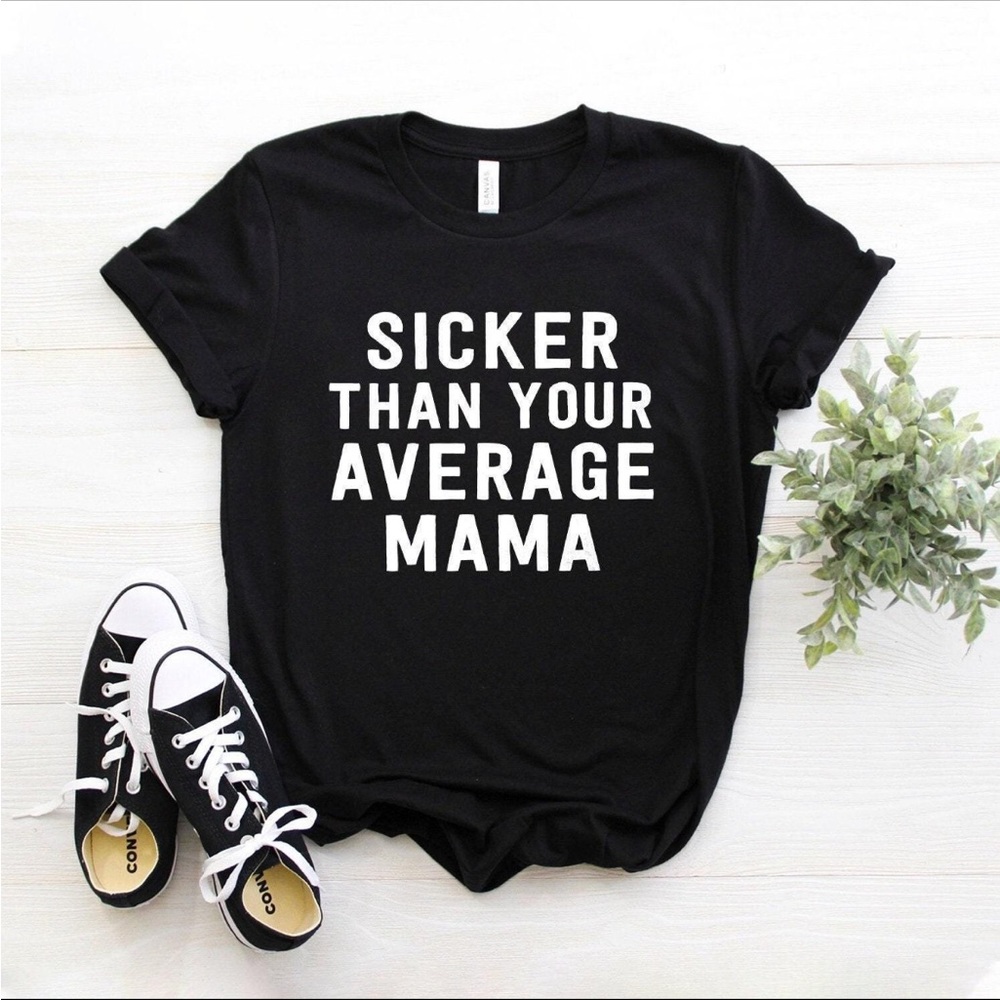 MAMA Graphic Tee with Bold White Text